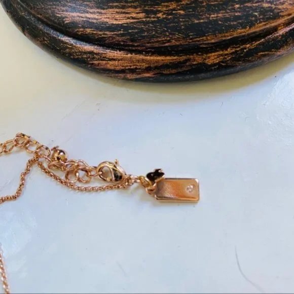 Kate Spade Rose Gold-Tone Pavé Heart Pendant Necklace - Picture 5 of 6